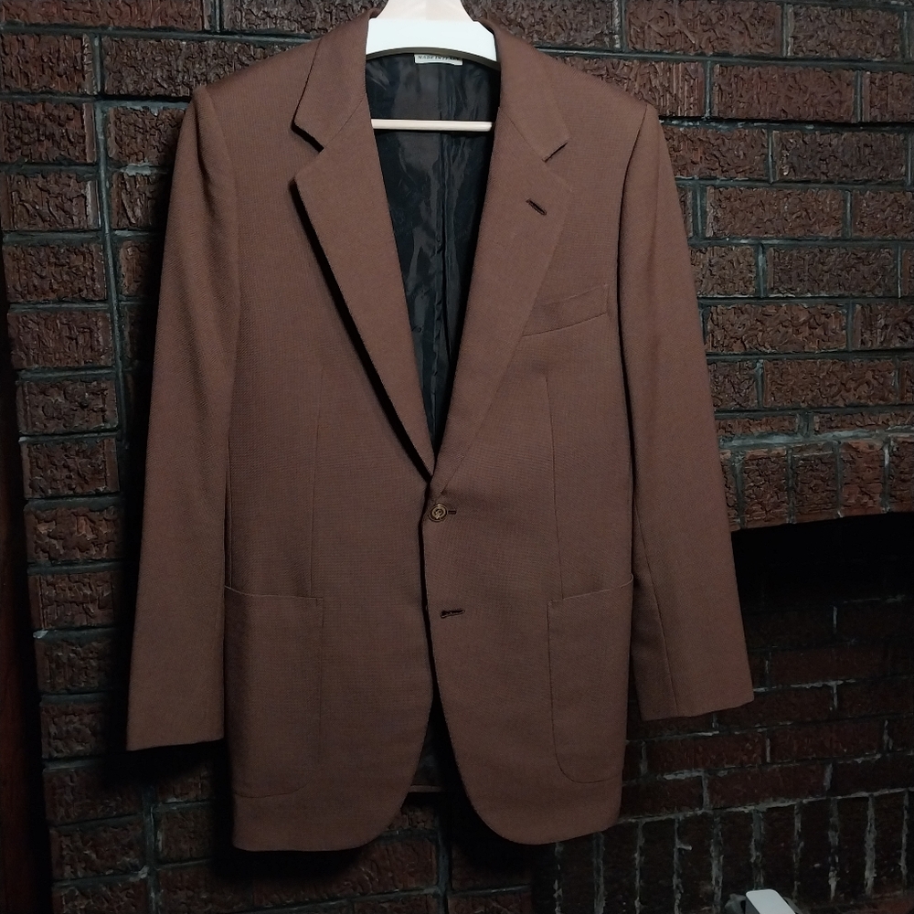 Brioni Brown Mohair Blazer